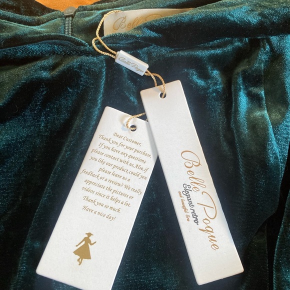 Belle Poque: Elegant Retro:Velvet Wiggle Dress - Picture 3 of 6